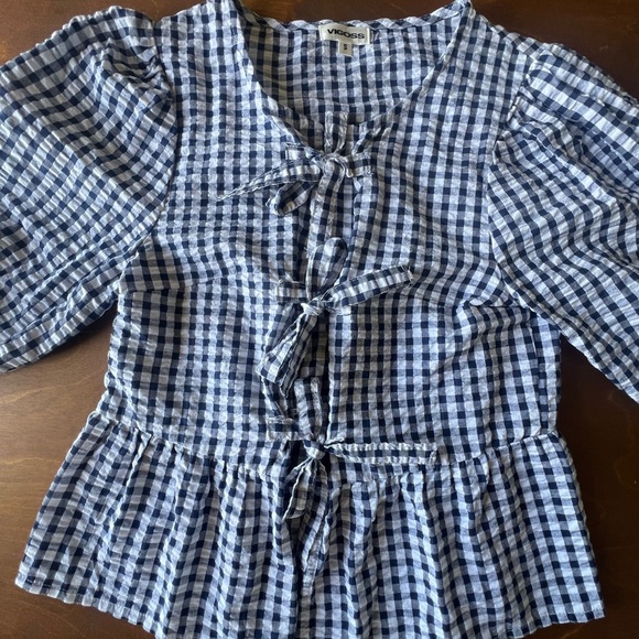 Cottagecore Gingham Blouse - Picture 3 of 3